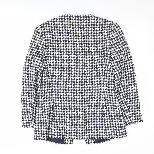 Eastex Women's Houndstooth Blazer - Size 10, Multicoloured