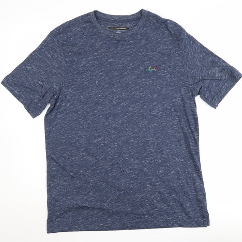 Greg Norman Men's Blue Crew Neck T-Shirt, Size S