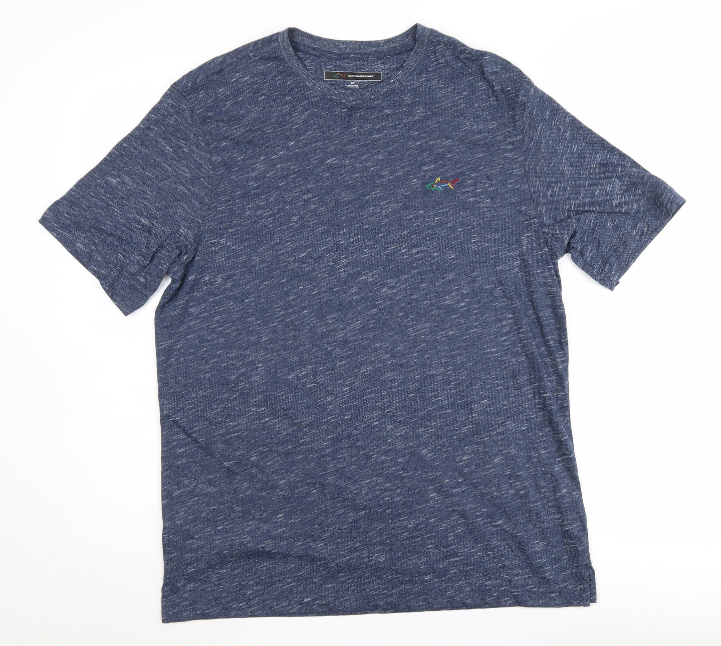 Greg Norman Men's Blue Crew Neck T-Shirt, Size S