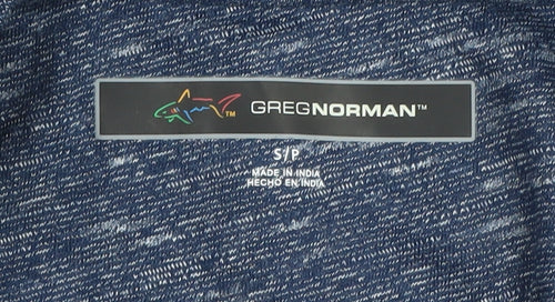 Greg Norman Men's Blue Crew Neck T-Shirt, Size S