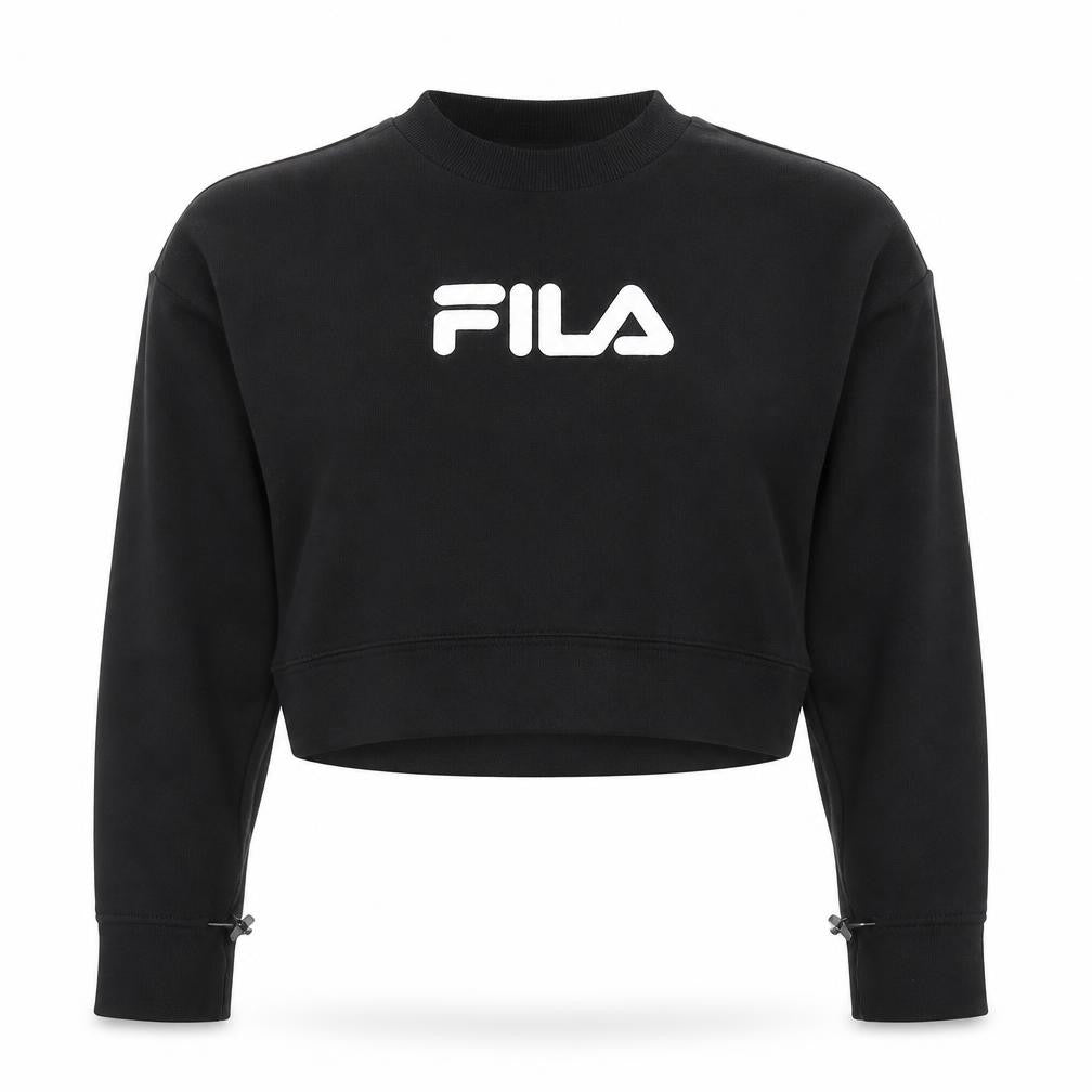 Front view of Fila Women's Black XS Pullover Sweatshirt