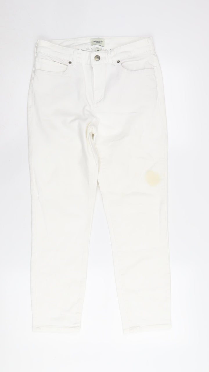 White Stuff Women's White Straight Jeans Size 8