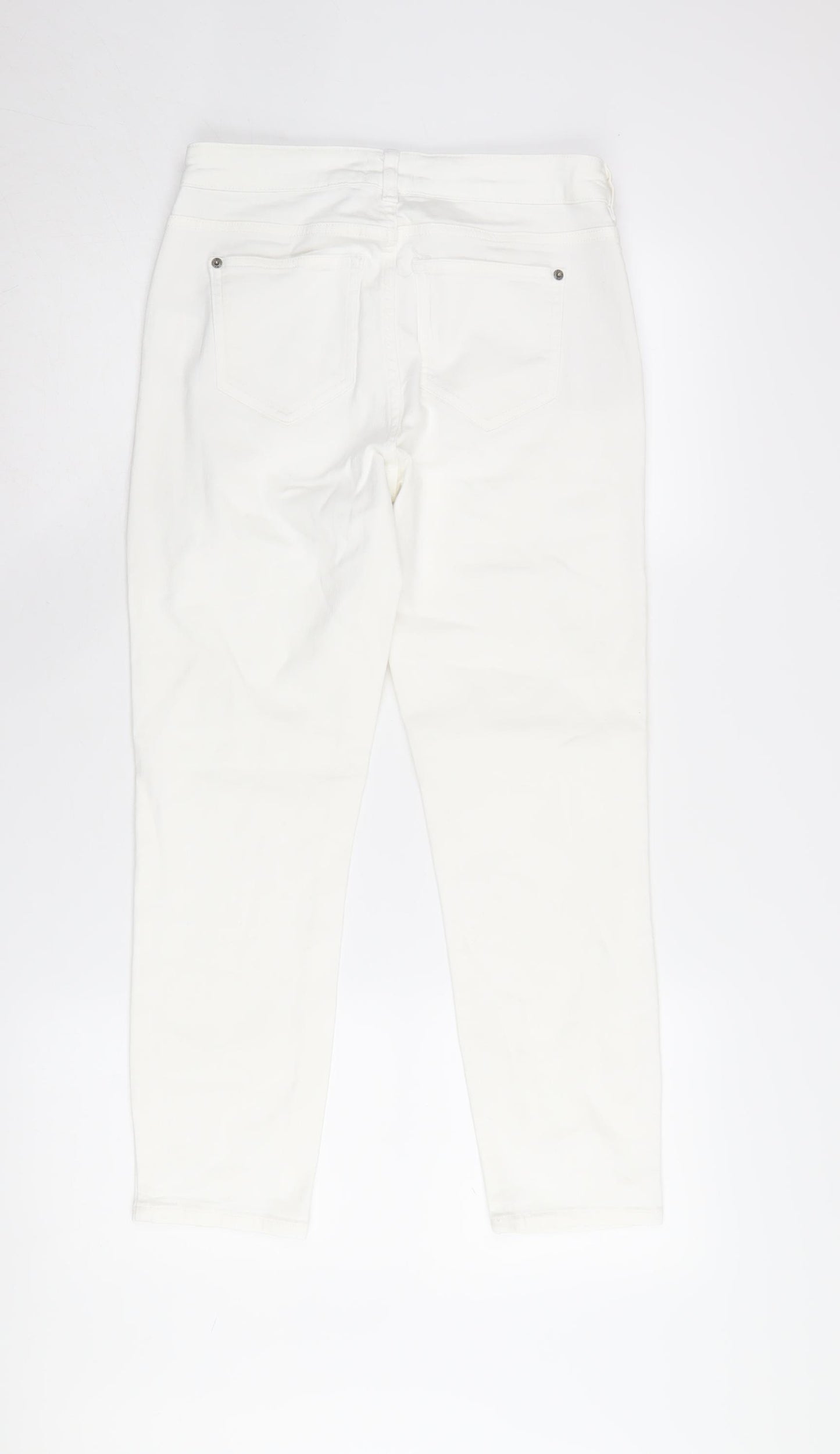 White Stuff Women's White Straight Jeans Size 8