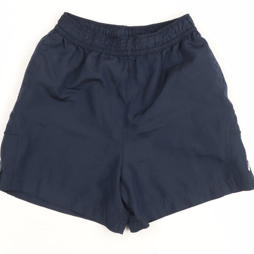 Asics Boys Blue Athletic Shorts 2-3 Years Elastic Waist Mesh