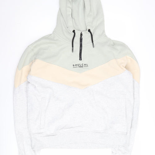 SoulCal Women's Multi Colourblock Pullover Hoodie Size 14