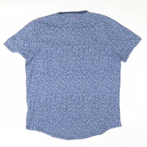 Abercrombie & Fitch Unisex Blue Floral T-Shirt L