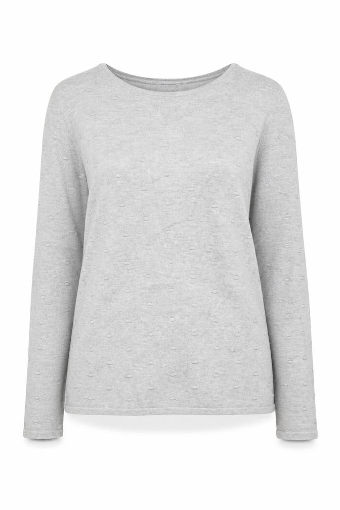 Front view of Eastex Women's Grey Round Neck jumper, size 10