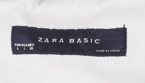 Zara Women's Beige Trench Coat Size 14, Belted, Lined