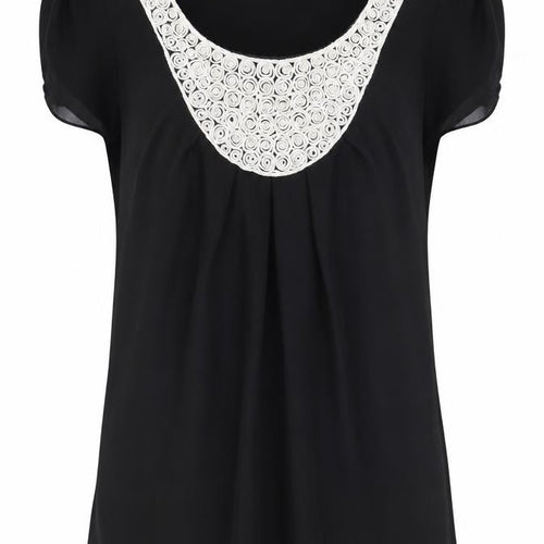Pussycat London Black Embroidered Women's M Blouse