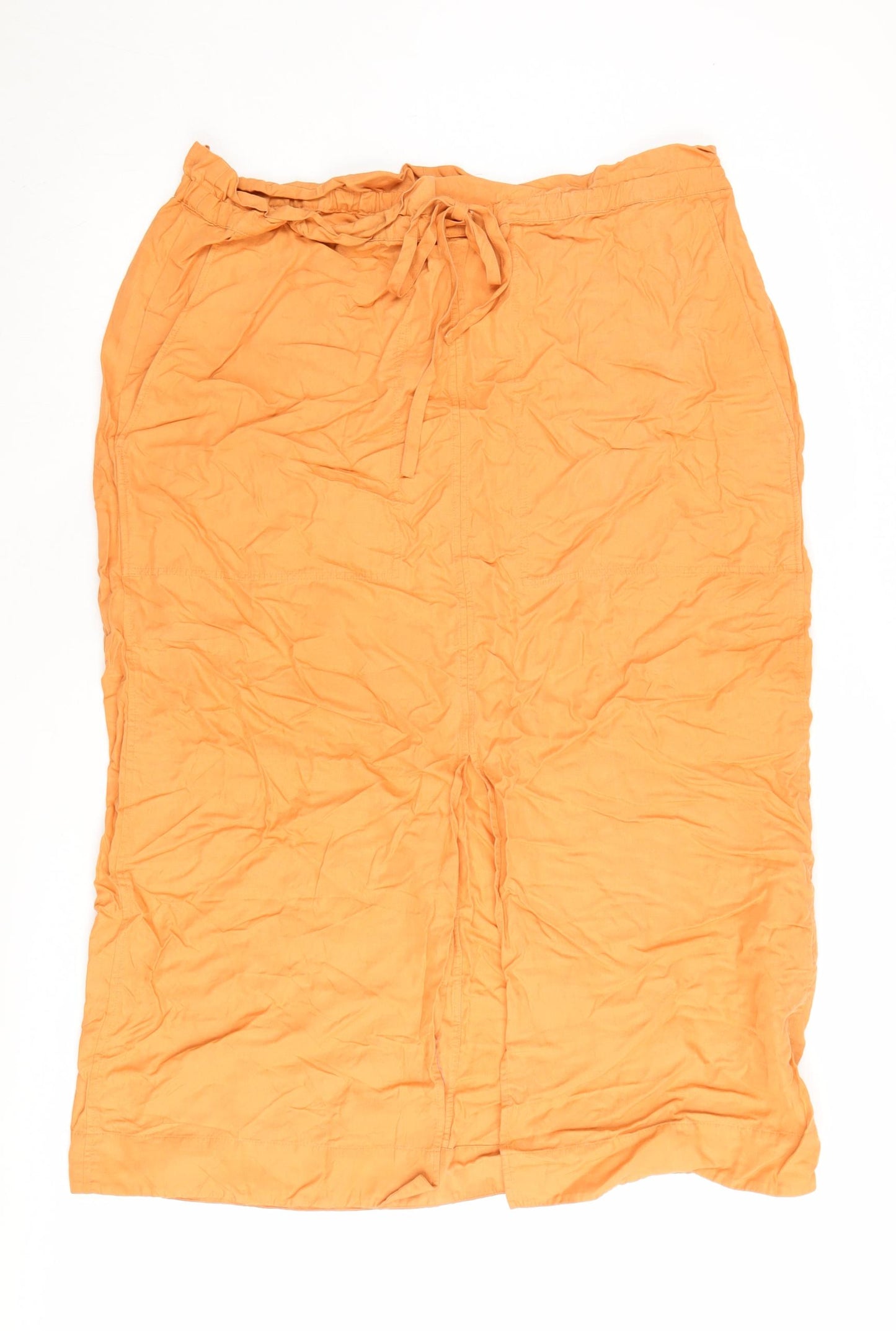 COS Women's Orange Knee Length Skirt Size 16