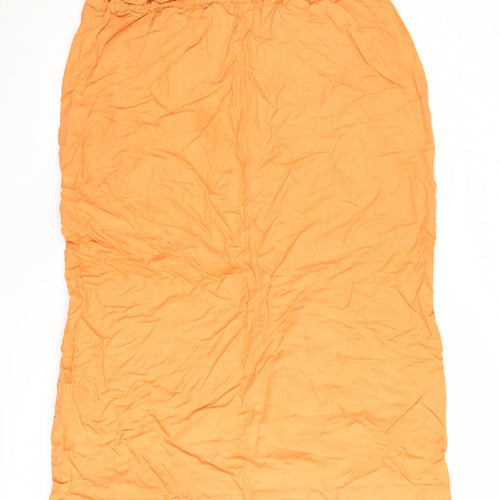 COS Women's Orange Knee Length Skirt Size 16