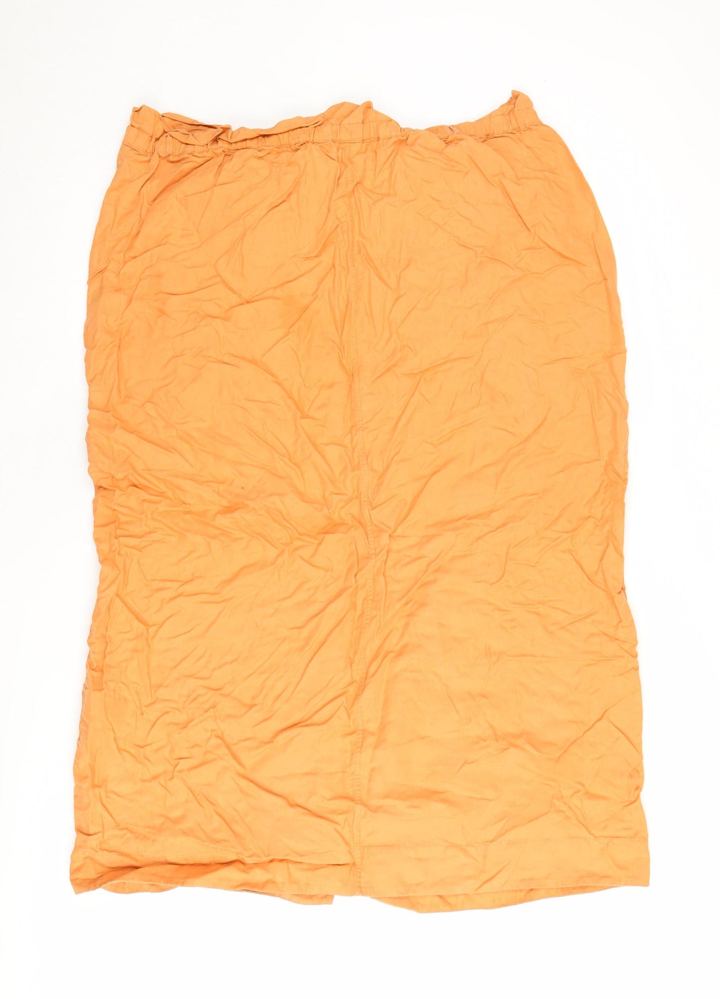 COS Women's Orange Knee Length Skirt Size 16