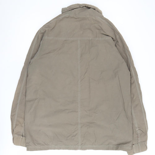 Republic Men's Beige Military Jacket, M, Cotton Blend