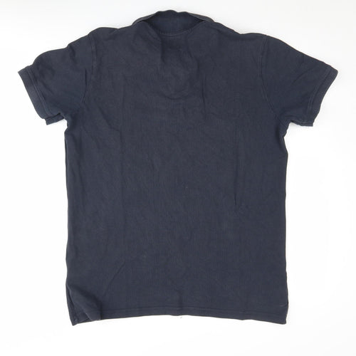 Jack Wills Men's Blue Polo Shirt, Size L, Short Sleeve