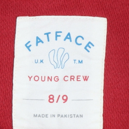 FatFace Girls Red Polka Dot Pullover Sweatshirt 8-9 Years