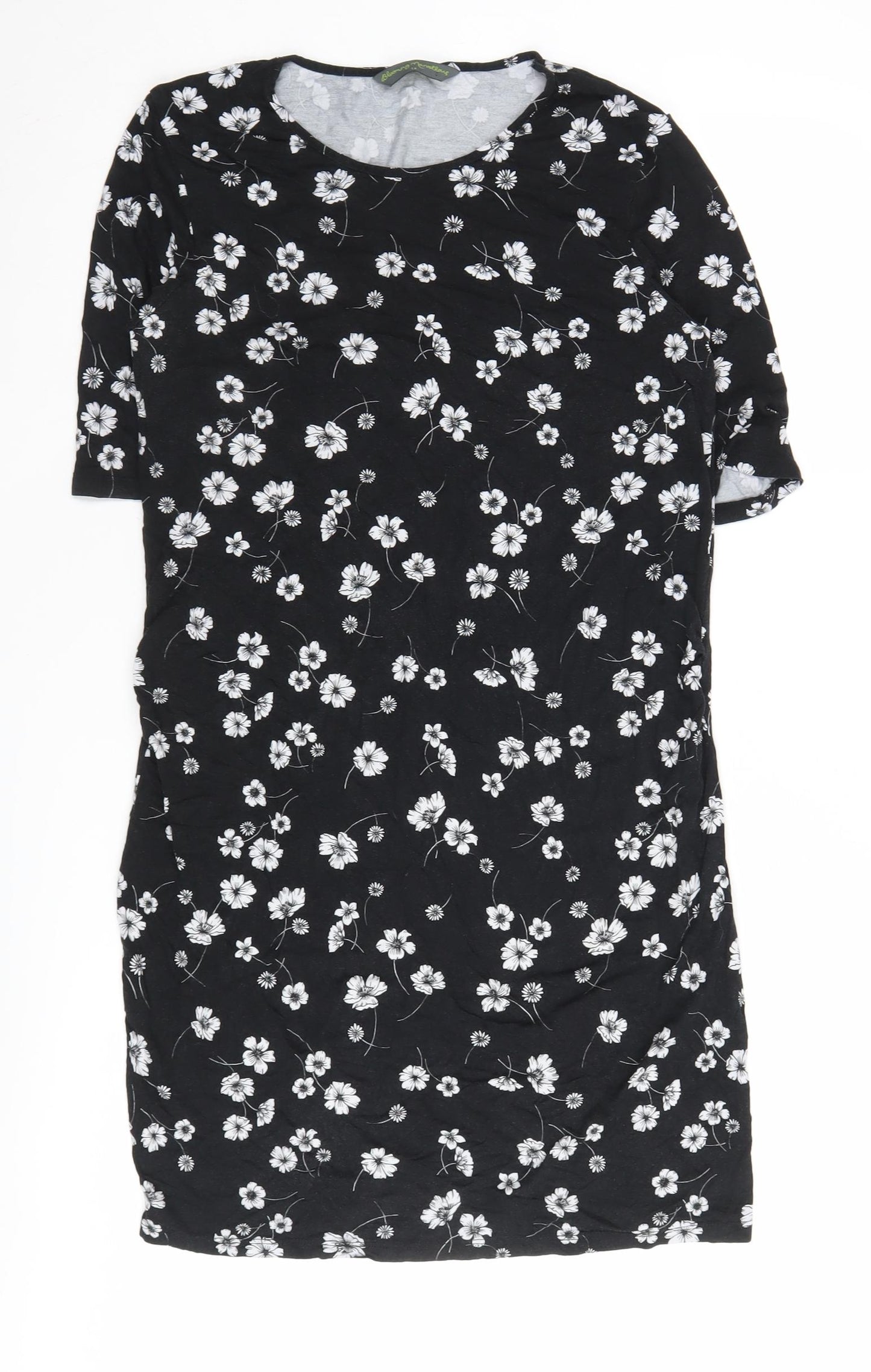 Blooming Marvellous Women's Black Floral Shift Dress Size 14