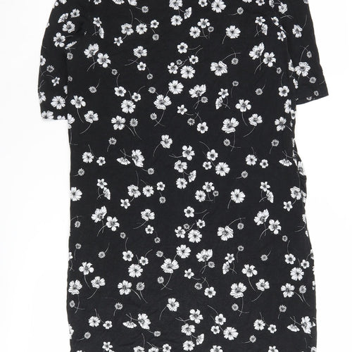 Blooming Marvellous Women's Black Floral Shift Dress Size 14
