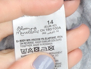 Blooming Marvellous Women's Black Floral Shift Dress Size 14