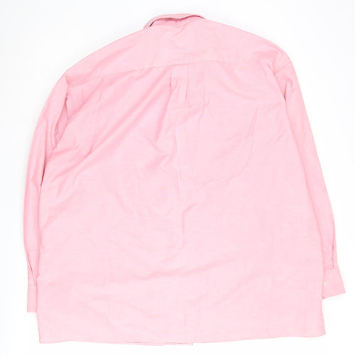 Double TWO Pink 3XL Dress Shirt for Unisex Adults