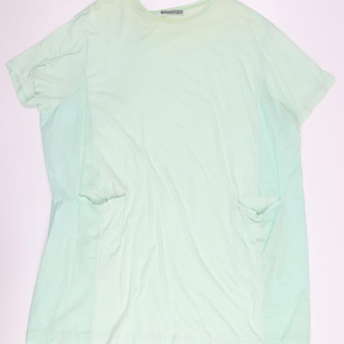 COS Women’s Green T-Shirt Dress XS Cotton Casual