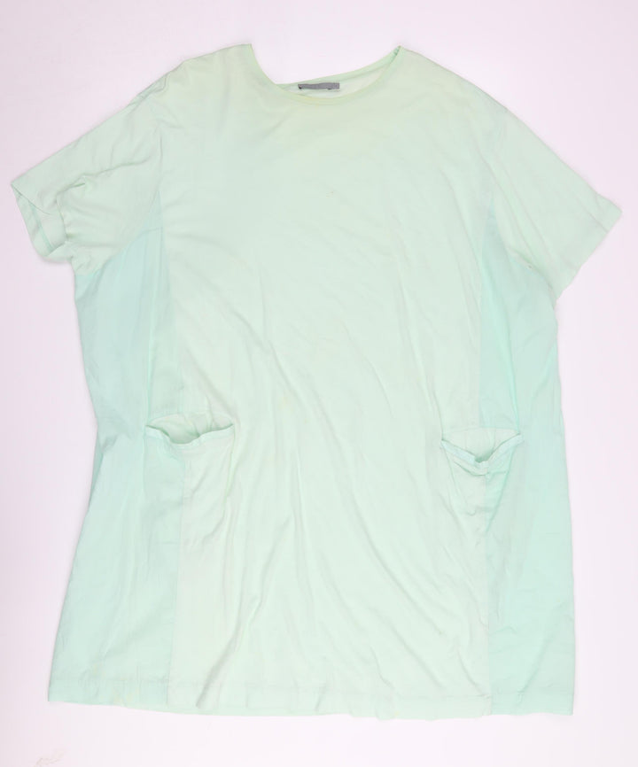 COS Women’s Green T-Shirt Dress XS Cotton Casual