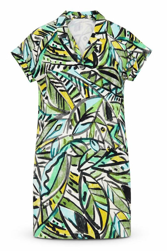 Front view of Nathalie Vleeschouwer Women's Multicoloured M Shirt Dress