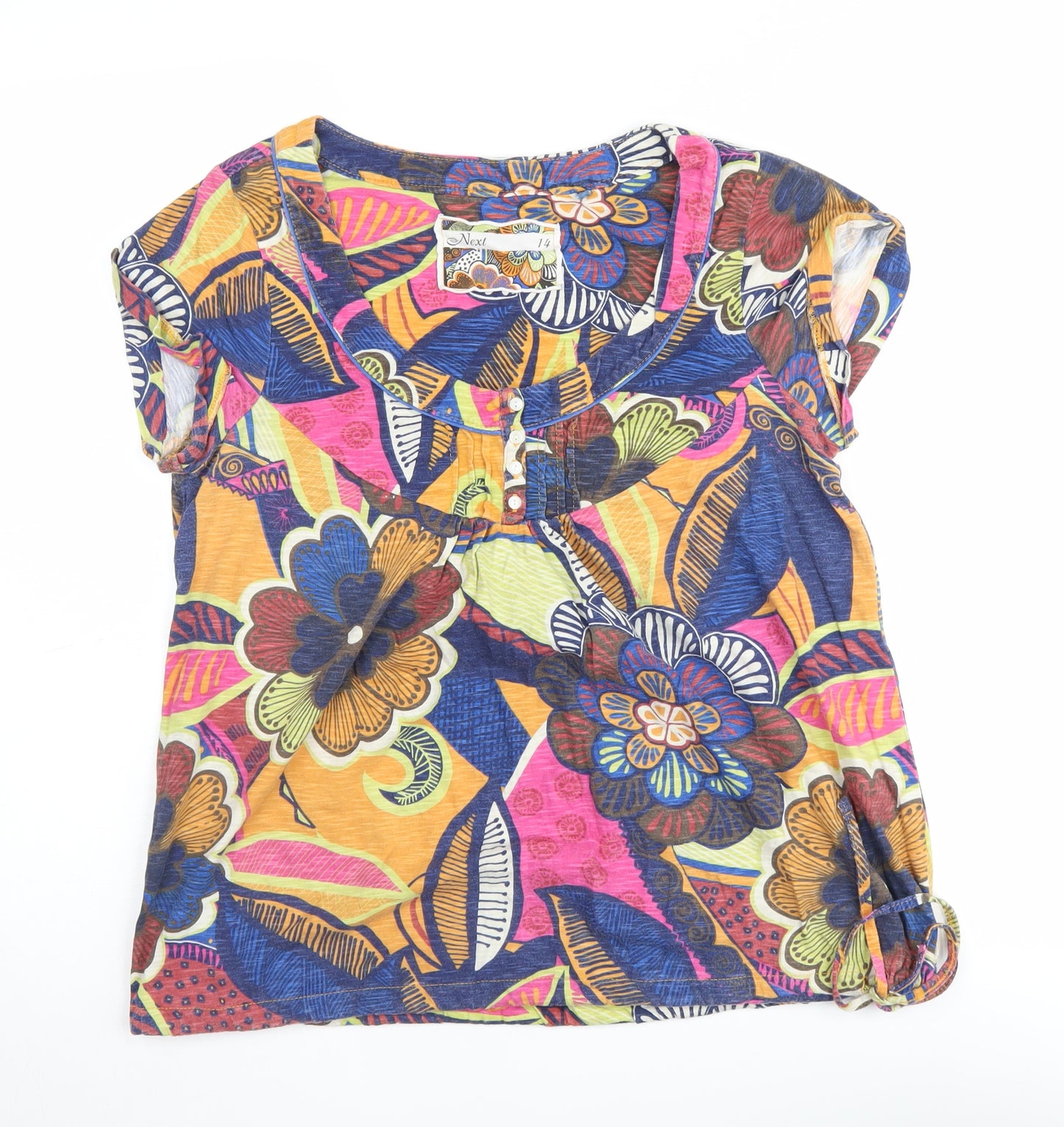 Next Women's Multicoloured Floral Top Size 14