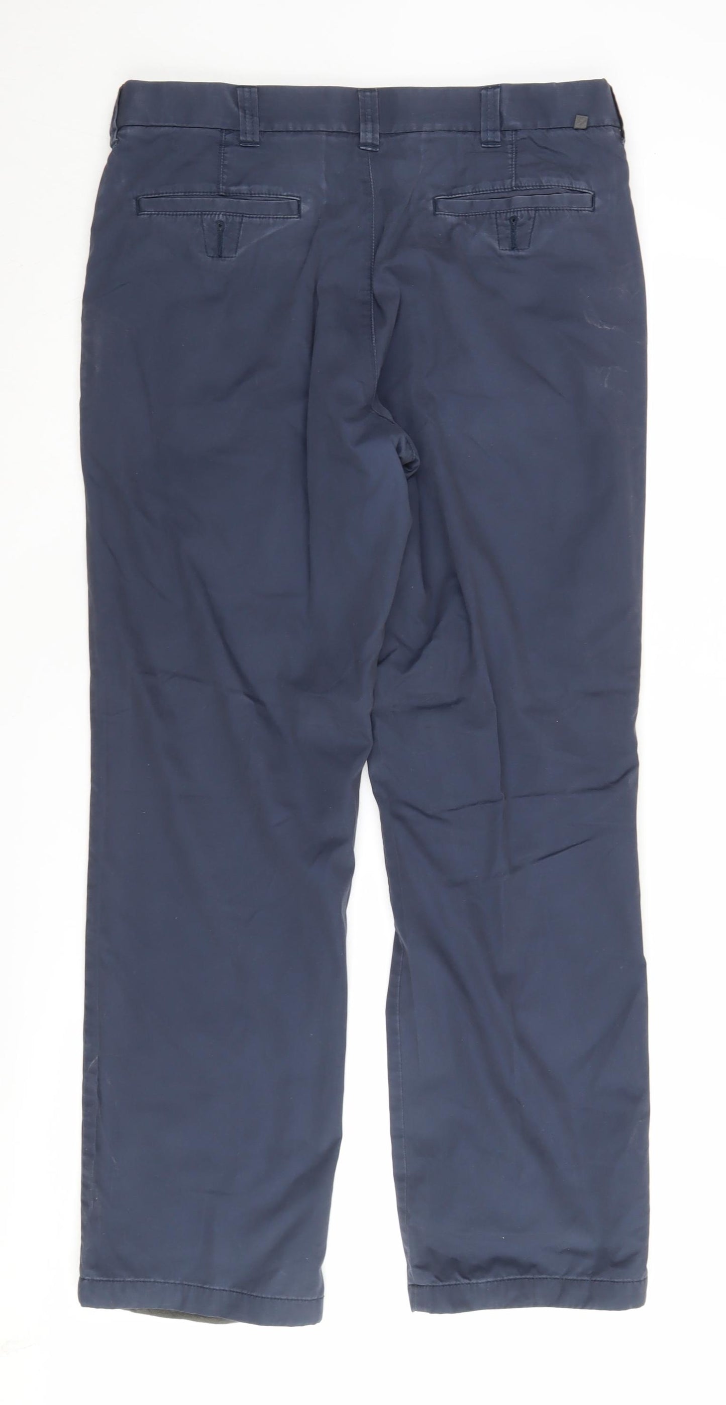 Marks & Spencer Men's Blue Chino Trousers - Size M