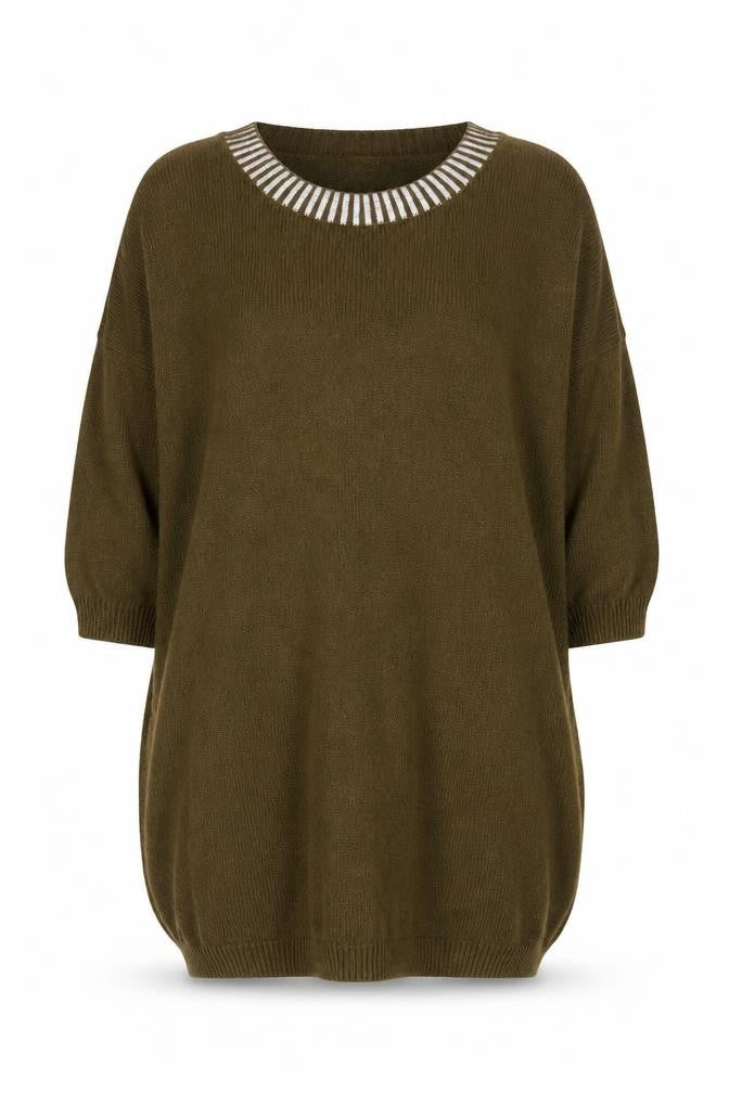 Front view of French Connection Women's Brown Jumper, size 14