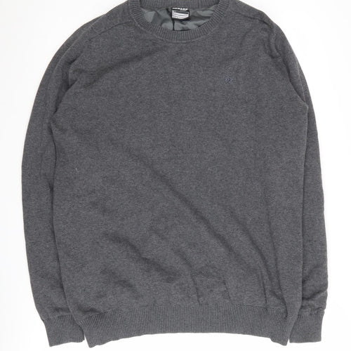 Dunlop Sport Men's Grey Cotton Pullover Jumper - L