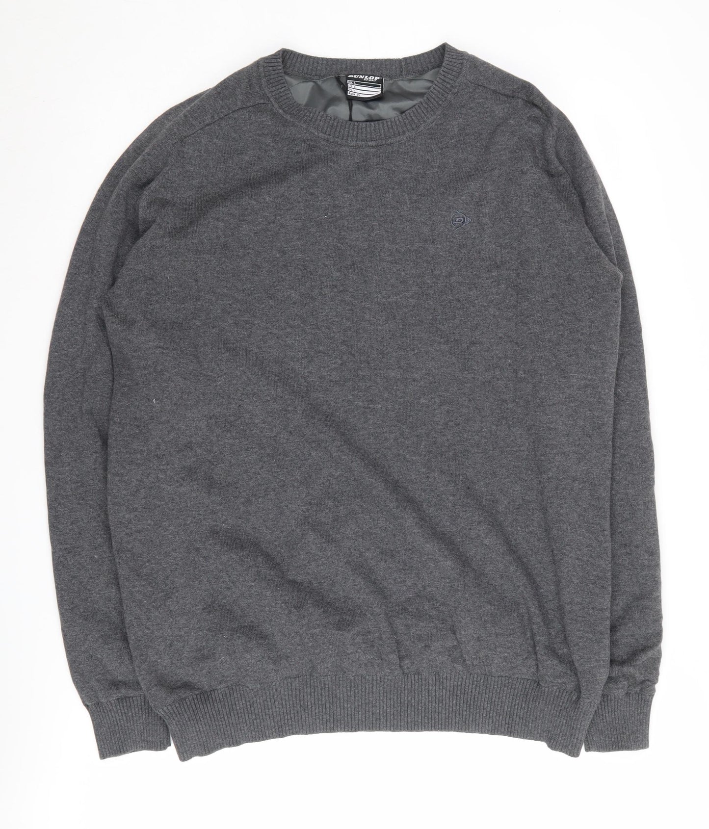Dunlop Sport Men's Grey Cotton Pullover Jumper - L
