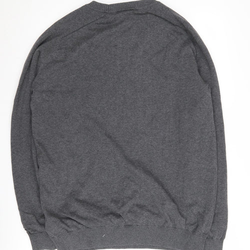 Dunlop Sport Men's Grey Cotton Pullover Jumper - L