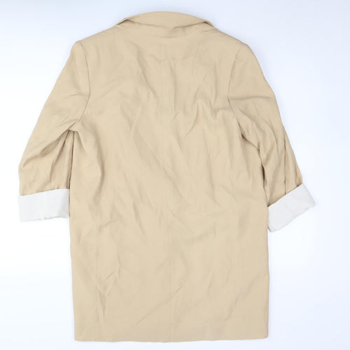 H&M Women's Beige Blazer Size 8 Regular Fit