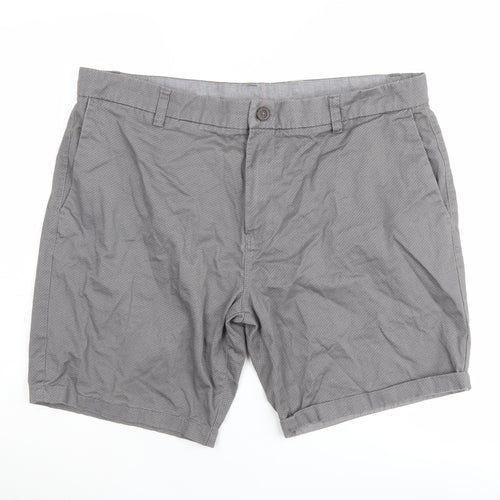 Next Men's Grey Chino Shorts - Size 38, Casual Style