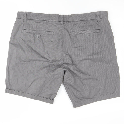 Next Men's Grey Chino Shorts - Size 38, Casual Style