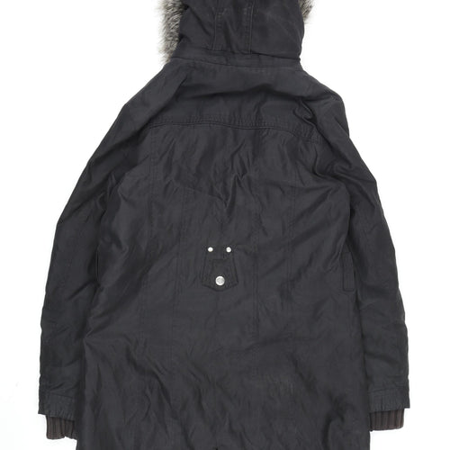 Marks and Spencer Women's Black Parka Jacket, M