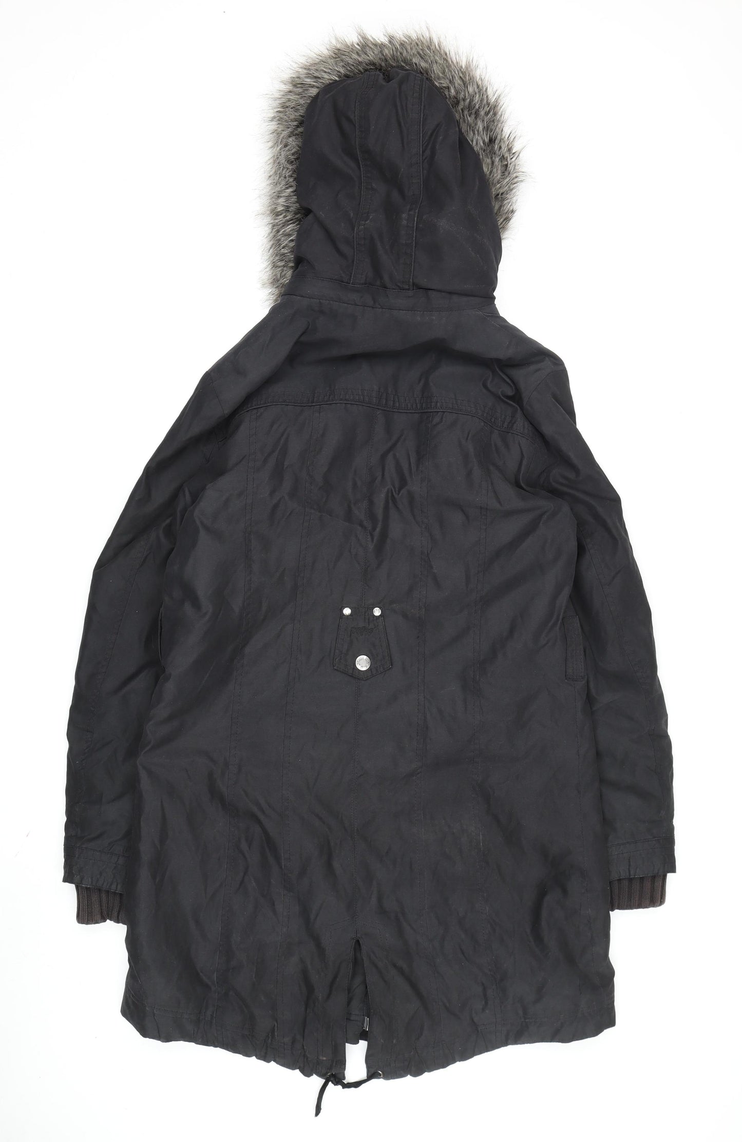 Marks and Spencer Women's Black Parka Jacket, M