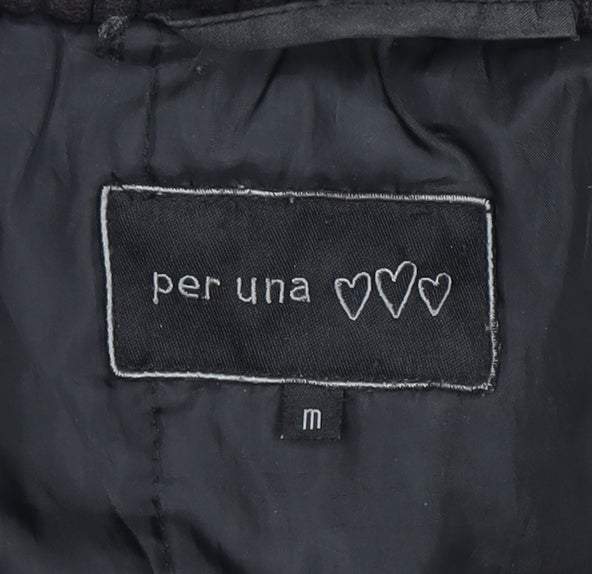 Marks and Spencer Women's Black Parka Jacket, M