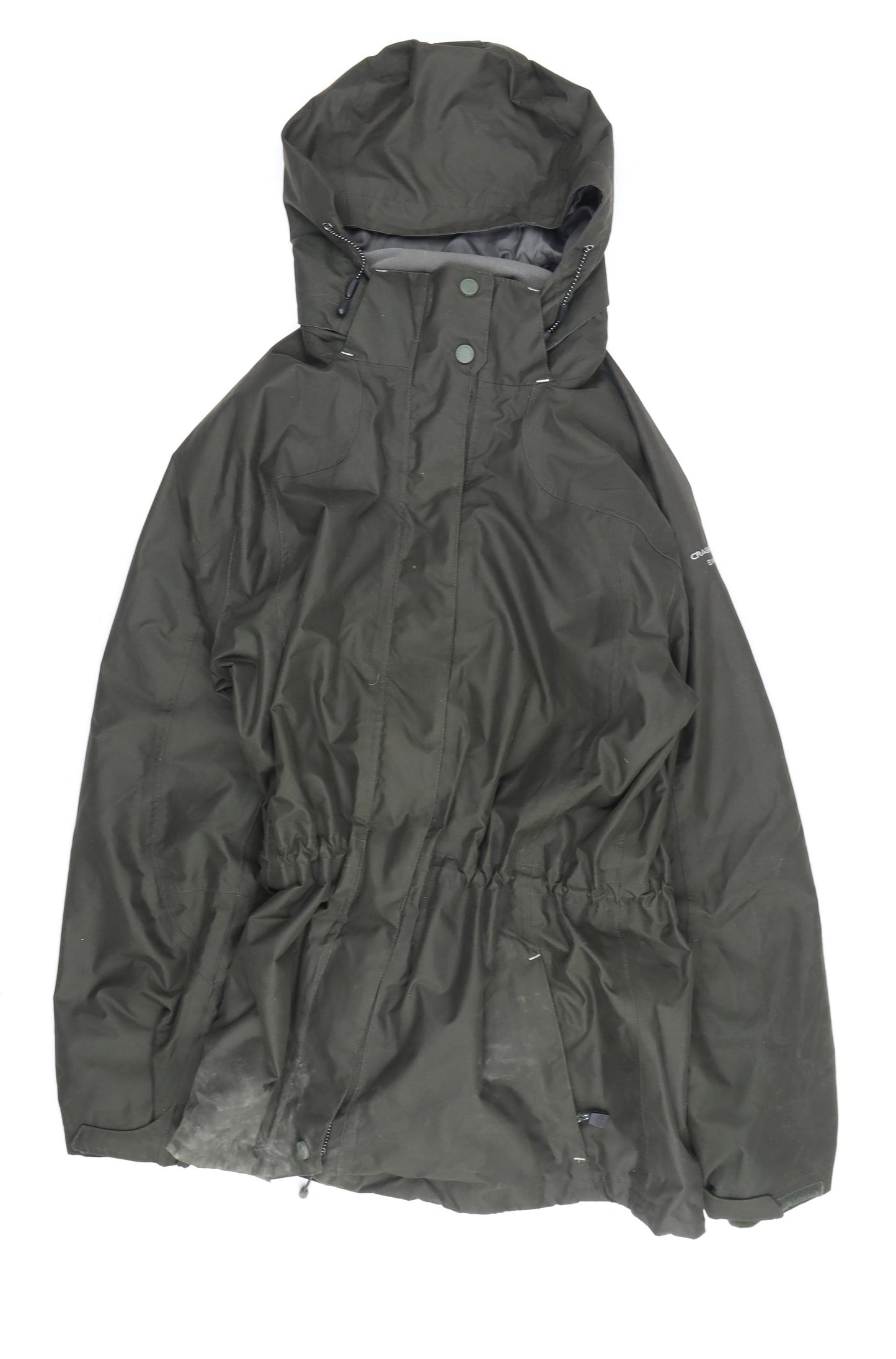 Craghoppers Women's Green Waterproof Rain Coat Jacket, Size 12
