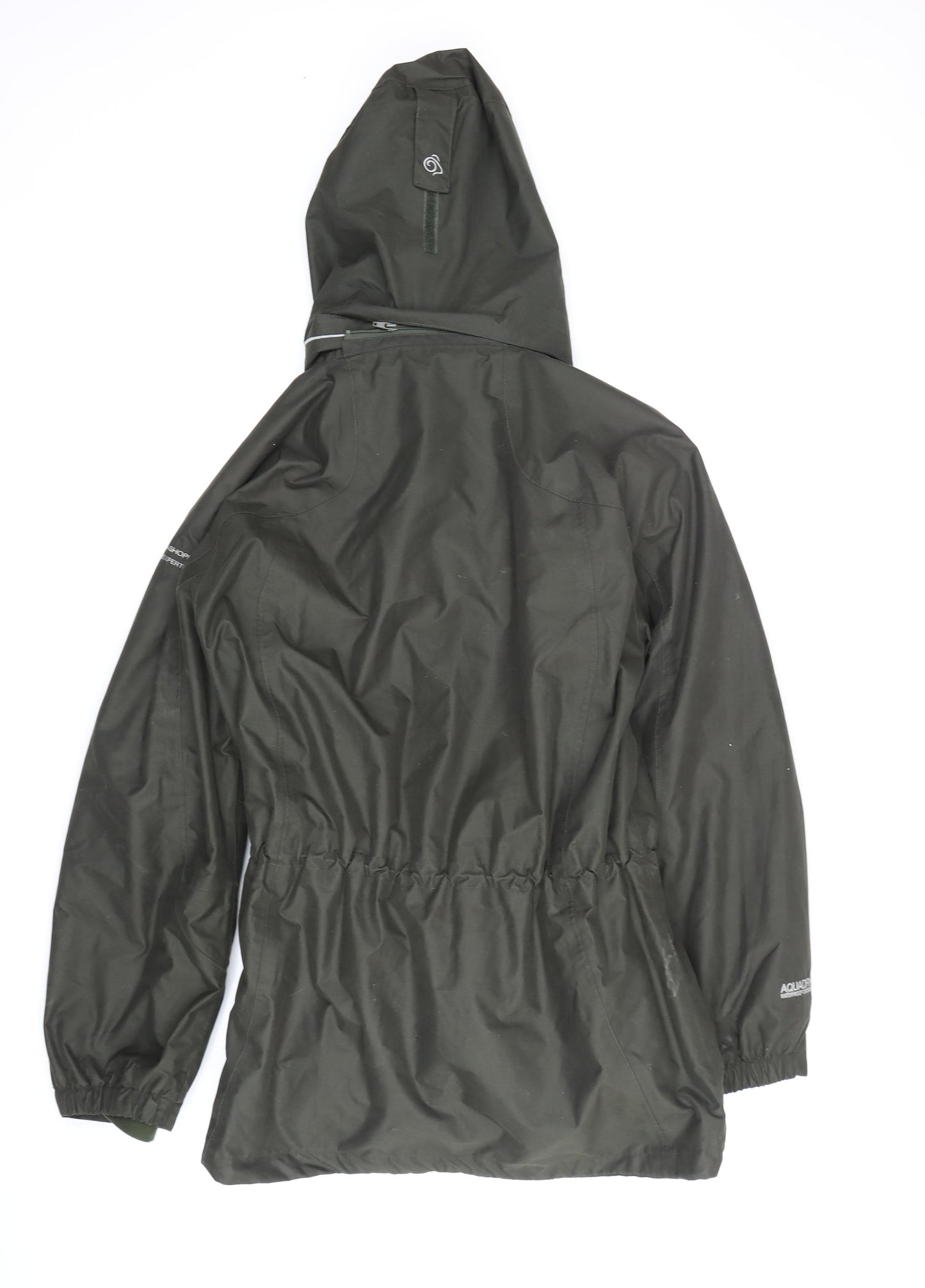 Craghoppers Women's Green Waterproof Rain Coat Jacket, Size 12