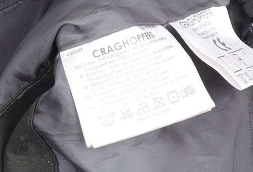 Craghoppers Women's Green Waterproof Rain Coat Jacket, Size 12