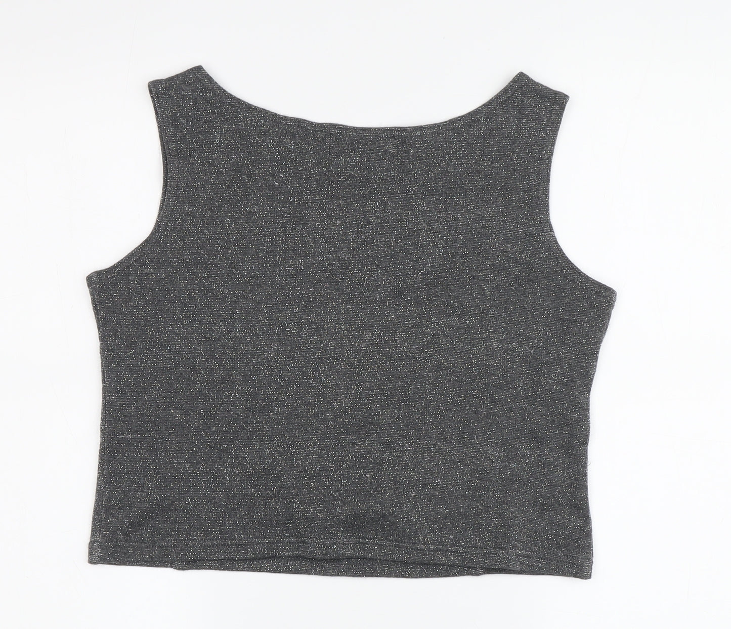 Q&A Women's Grey Tank Top, Sleeveless Medium