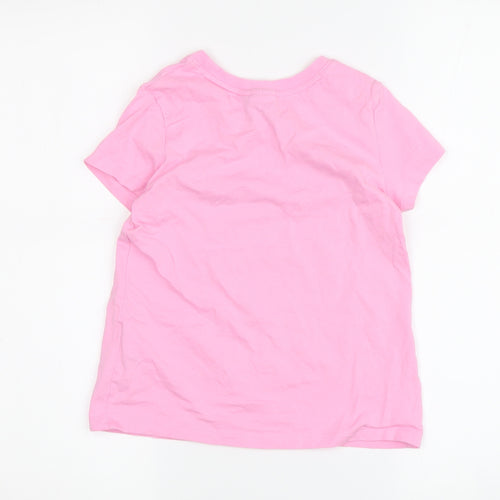 PUMA Girls Pink T-Shirt, 7-8 Years, Short Sleeve, Activewear