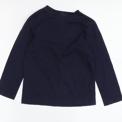 Disney Boys' Blue Mickey Mouse Long Sleeve T-Shirt 4-5 Years