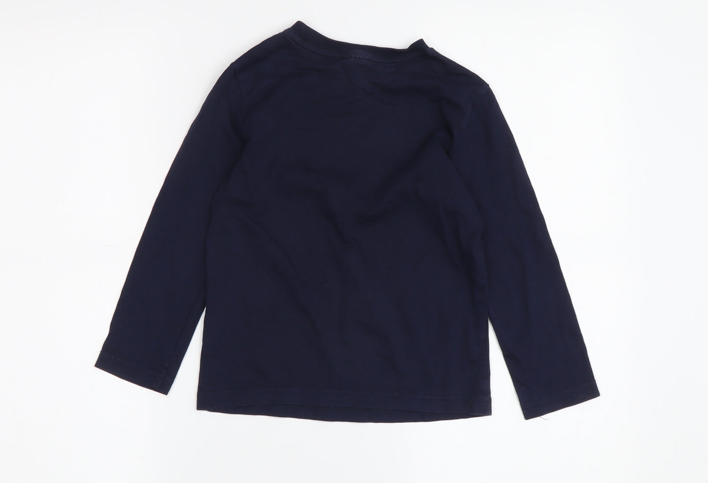 Disney Boys' Blue Mickey Mouse Long Sleeve T-Shirt 4-5 Years