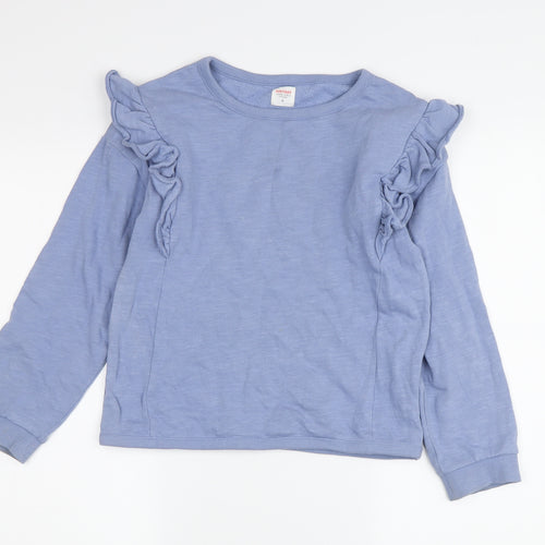 John Lewis Girls Blue Pullover Sweatshirt - Size 11 Years