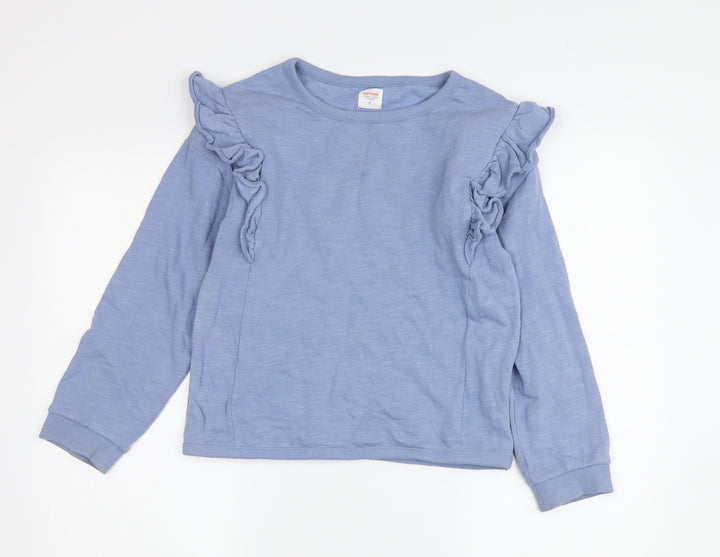 John Lewis Girls Blue Pullover Sweatshirt - Size 11 Years