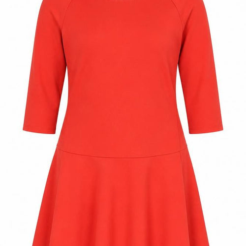 Esmara Women's Red Dress, Size 14-16, 3/4 Sleeve, Zip