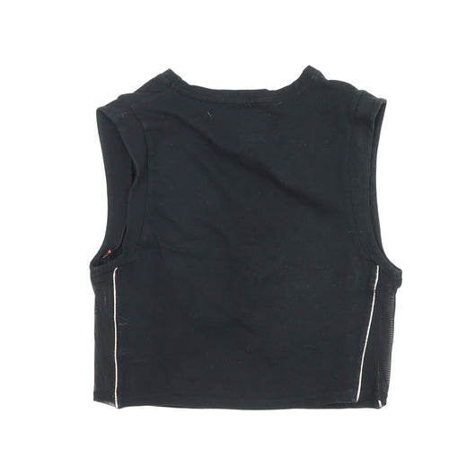 Pink Soda Sport Women's Black Cropped Tank Size 14