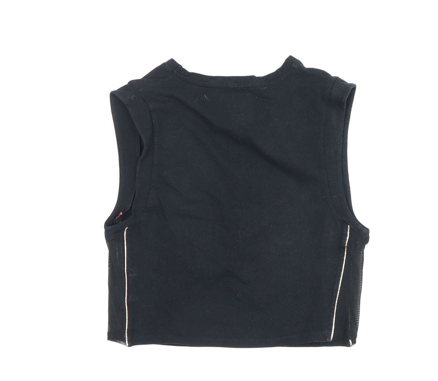 Pink Soda Sport Women's Black Cropped Tank Size 14